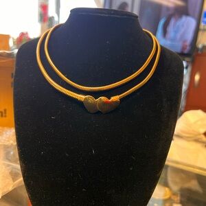 Elegant Gold Heart belt/necklace